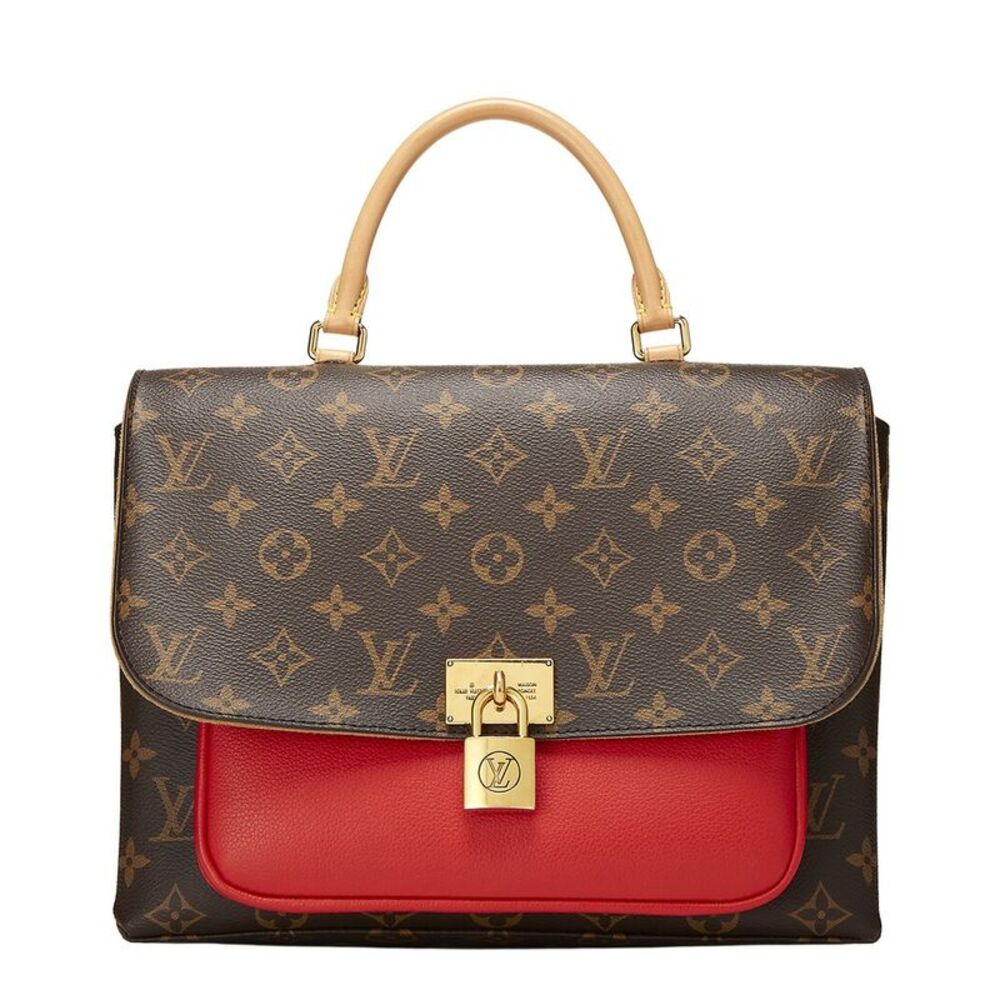 Louis Vuitton Red Monogram Coated Canvas Marignan (Authentic Pre-Loved)